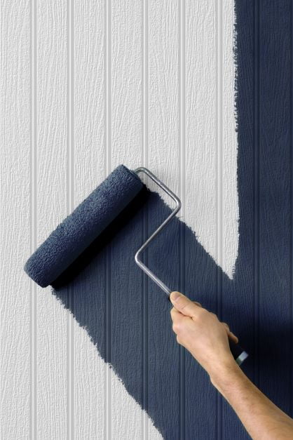 NextWall Faux Beadboard Paintable Peel and Stick Wallpaper