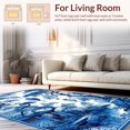 thumbnail image 2 of Ultra Soft Area Rug, Luxurious Abstract Topiary Composition, Non Slip, Stain Resistant, Washable Area Rugs for Living Room, Bedroom(Blue, 2X3), 2 of 8