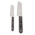 thumbnail image 2 of Martha Stewart Everyday 2 Piece Stainless Steel Santoku Knife Set in Dark Grey, 2 of 4