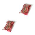 thumbnail image 2 of Monstrate Bolsa de 100 Uds. De espuma de bayas rojas de Navidad Artificial, fruta de simulación, cereza pequeña, regalo de Navidad para el hogar, Rojo 12 mm 2piezas Monstrate CBP047456, 2 of 5