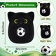 thumbnail image 2 of Peluche Gato Negro LSYDCARM 20 cm Almohada con Pelota de Fútbol, 2 of 6