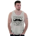 thumbnail image 3 of Happy Father's Day Dad Mustache Mens Big & Tall Graphic Tank Top Brisco Brands 3X, 3 of 5