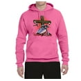 thumbnail image 2 of Vintage Driven By The Spirit Christian Verse Inspirational/Christian Unisex Graphic Hoodie Sweatshirt, Neon Pink, X-Large, 2 of 3