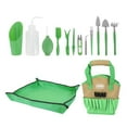 thumbnail image 2 of Expert Gardener Indoor Gardening Stainless Steel Tool Set, 14 Pieces, Green, 2 of 10