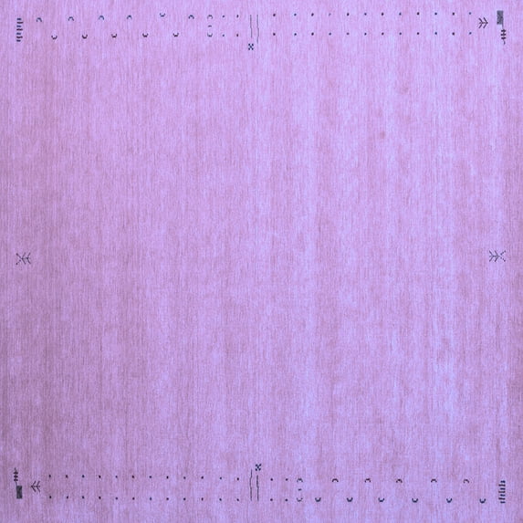 Ahgly Company Indoor Square Abstract Blue Contemporary Area Rugs, 8' Square