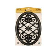 nuvo iron oval decorative insert for fencing, gates, home, garden, acw56