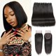 thumbnail image 1 of Hair Bundles Liang Dian Straight 8 8 10 10 +25 cm con cierre, 1 of 8