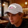 thumbnail image 5 of 250th Anniversary Baseball Cap,1776 2026 Hat with Embroidered USA Flag, Adjustable Snapback Cap for 4th of July, Independence Day, Semiquincentennial and National Holiday Celebration-Beige, 5 of 6