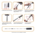 thumbnail image 3 of Suodoka 3‑Section Extendable Aluminium Dust Wand with Bendable Micro‑Fibre Head for Blinds, Ceiling Fans, Cars & Home Cleaning, 3 of 8