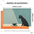 thumbnail image 6 of Yayeee Doormat for Indoor Entrance 32" x 20" Non Slippery Floor Rug, Black Cat, 6 of 8