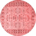 thumbnail image 1 of Ahgly Company Indoor Round Oriental Red Industrial Area Rugs, 4' Round, 1 of 4