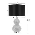 thumbnail image 6 of Safavieh 24.5 in 2-Light Modern Glam Polished Table Lamps with Black Shades, 6 of 7