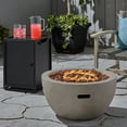 thumbnail image 2 of GDF Studio Toulouse Outdoor 40,000 BTU Lightweight Concrete Fire Pit Bowl, Light Gray and Black, 2 of 12