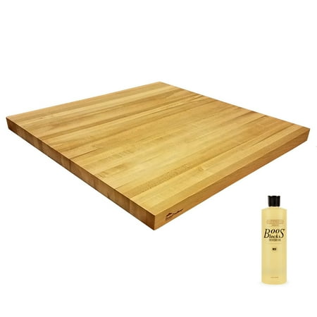 HomeProShops Solid Maple Wood Butcher Block Counter Top - 1-1/2