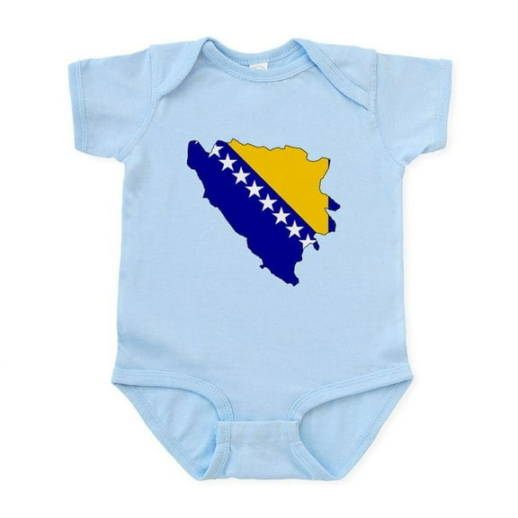 CafePress - Bosnia And Herzegovina Flag Infant Bodysuit - Baby Light Bodysuit, Size Newborn - 24 Months
