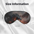 thumbnail image 5 of Salouo Fiery Black Dragon Attack Pattern Sleep Mask,Sleep Eye Mask & Blindfold Eye Sleep Shade Cover with Elastic Strap Soft Eye Cover Eyeshade for Night Sleeping Travel & Nap, 5 of 7