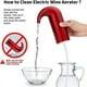 thumbnail image 4 of CHAO (Rojo)Aireador de vino eléctrico, Decantador de vino portátil de un toque, Dispensador de oxidante de vino con filtro automático multiinteligente con USB recargable, Accesorios para vino tinto, 4 of 5