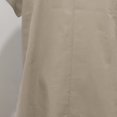 thumbnail image 3 of Robe d'Été pour Femmes 2024 Mode Grande Taille Manches Courtes Couleur Unie Col en V Douce Confortable Longue Robe Rabais de 50 % Liquidation!, 3 of 7