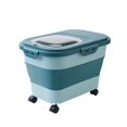 thumbnail image 1 of Collapsible Pet Dog Food Storage Container 33LB Dry Cat Food Box Bag Moisture Proof Seal Airtight Kitchen Rice Storage Boxes ShopWise Round, 1 of 9