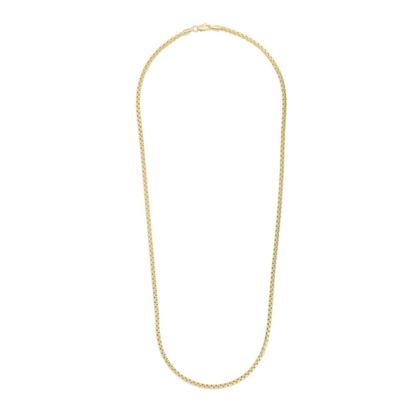 JewelStop 14k Yellow Gold 1.35mm Round Box Chain, 16" Lobster Clasp