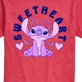 thumbnail image 3 of Lilo & Stitch - Angel Sweetheart Valentine's Day - Men's Short Sleeve Graphic T-Shirt, 3 of 5