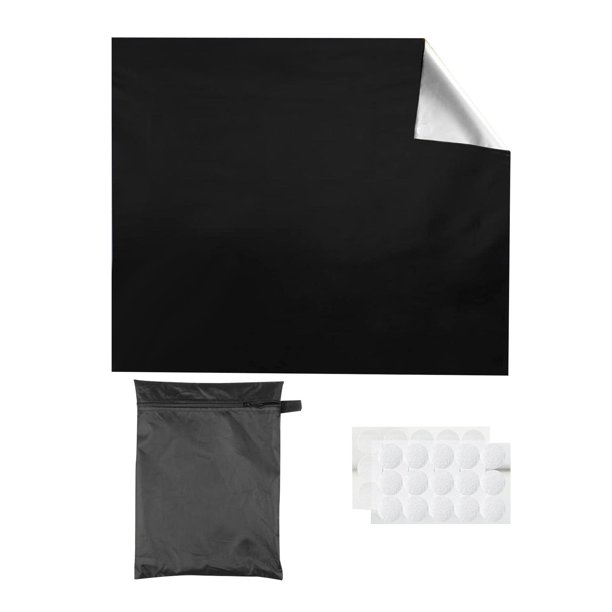 Cortina opaca portátil y liviana, se puede cortar a cualquier tamaño o forma, ideal para habitaciones de hotel, bloquea la luz y cubre.