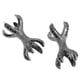 thumbnail image 2 of 2 piezas de micropedrería en forma de garra de águila, conectores para pulsera, color negro Negro metálico, 2 of 9