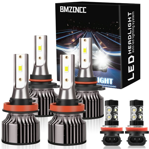 For Subaru WRX 2014-2020 LED Headlights bulbs 9005 H11 High Low Beam H11 Fog Light Combo,Plug And Play,Pack of 6