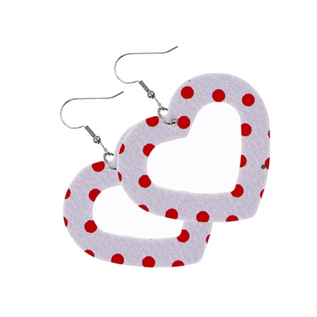 Sonducket Pendientes de cuero en forma de corazón, colgante de oreja, aro exagerado, pendiente colgante hueco, regalo del Día de San Valentín, favores Ropa, zapatos y accesorios Miscelánea tipo 4 Sonducket AP010114-04