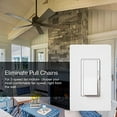 thumbnail image 2 of Lutron Electronics Co. DVFSQ-F-BL Diva Fan Control, Black, 2 of 4
