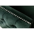 thumbnail image 6 of Lilola Home Bayberry Collection Velvet Sofa with 3 Throw Pillows, Green, 6 of 9