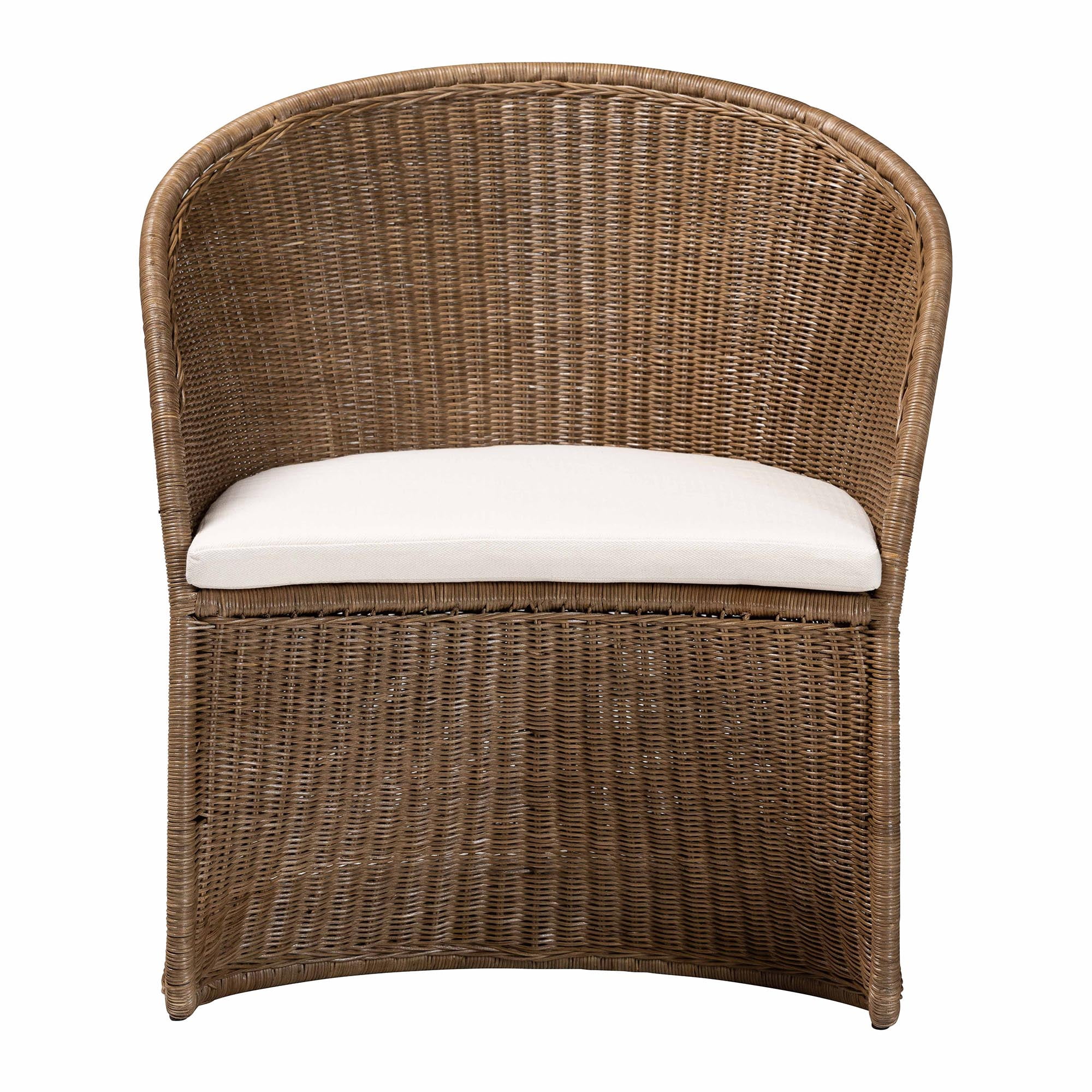 bali & pari Kintamani Boho Accent Chair, Greywashed