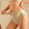 thumbnail image 6 of Qingpeng Women High Waist Mesh Briefs Breathable Solid Color Panties Comfort Underwear Size M-XXL, 6 of 7