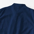 thumbnail image 7 of Men's Summer Linen Short Sleeve Half Button Shirt Comfortable, Stylish Design, Versatile for Outings, 7 of 7
