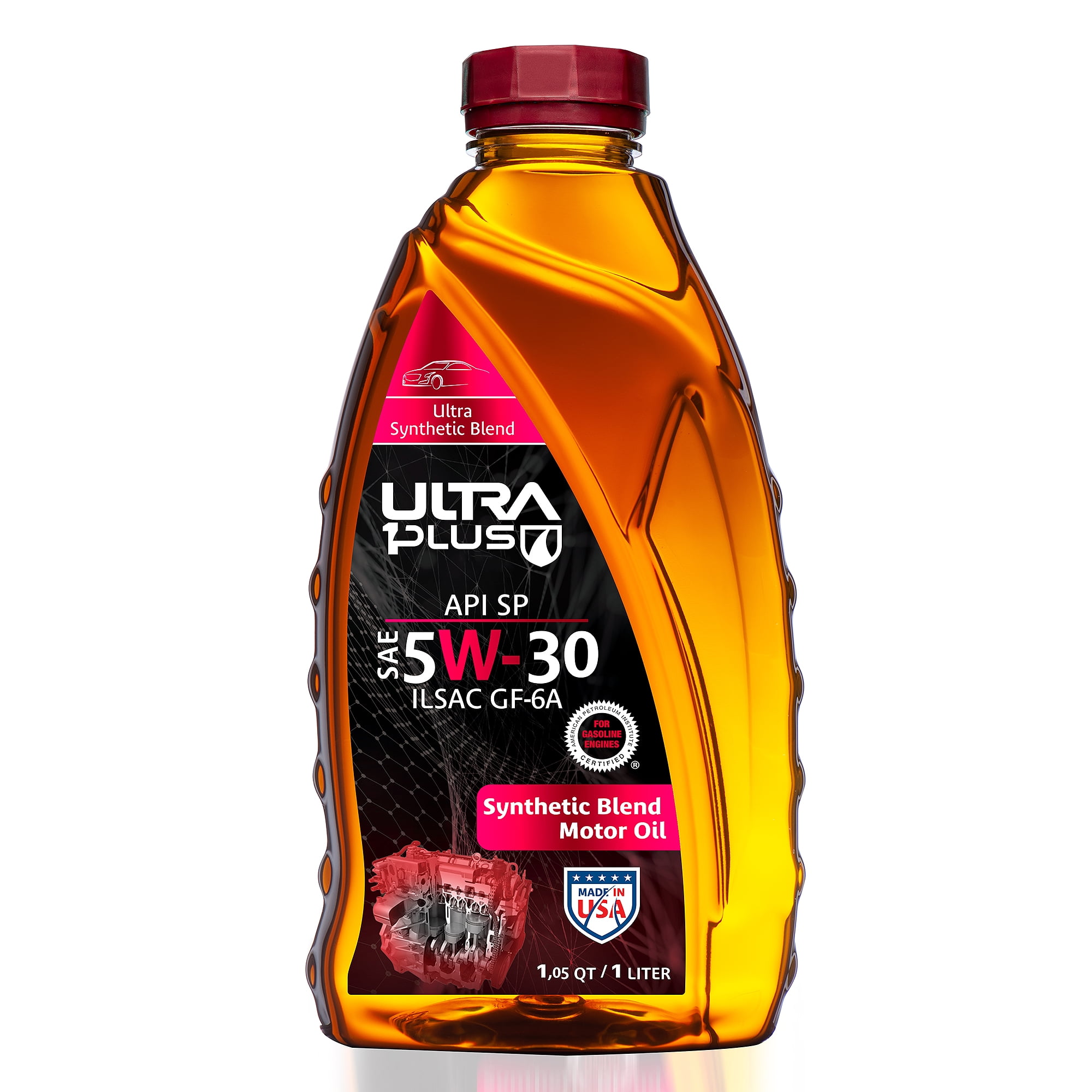 Ultra1Plus SAE 5W-30 Synthetic Blend Motor Oil, API SP ILSAC GF-6A .