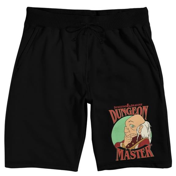 Dungeons & Dragons lounge shorts on Black Adult-Small
