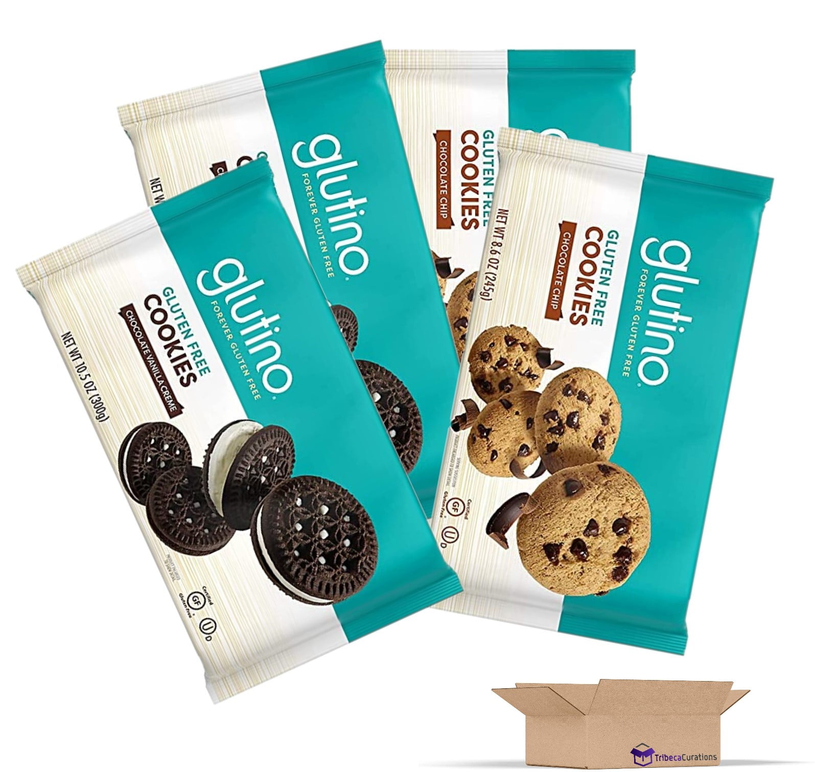 Gluten Free Cookies by Glutino | Chocolate Chip & Chocolate Vanilla Creme C