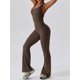 thumbnail image 4 of Lucakuins Mono de entrenamiento para mujer, sin mangas, cuello en U, sin espalda, hueco, sólido, delgado, mono de yoga Lucakuins  moda, 4 of 7
