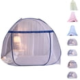 thumbnail image 3 of Mosquitera plegable de tres puertas yurta mongol, cúpula, mosquitera, techo colgante, dormitorio, cama doble, dosel Methold JJ65377-02B, 3 of 6