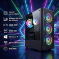 thumbnail image 4 of STGAubron Gaming PC Desktop, Intel Core i7 up to 3.9G, RX 580 8G, 16G RAM, 512G SSD, WiFi 6, BT 5.2, RGB Fan x4, Win 11 Home, 4 of 5