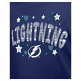 thumbnail image 5 of Girl's Youth New Era  Blue Tampa Bay Lightning Flip Sequin T-Shirt, 5 of 6