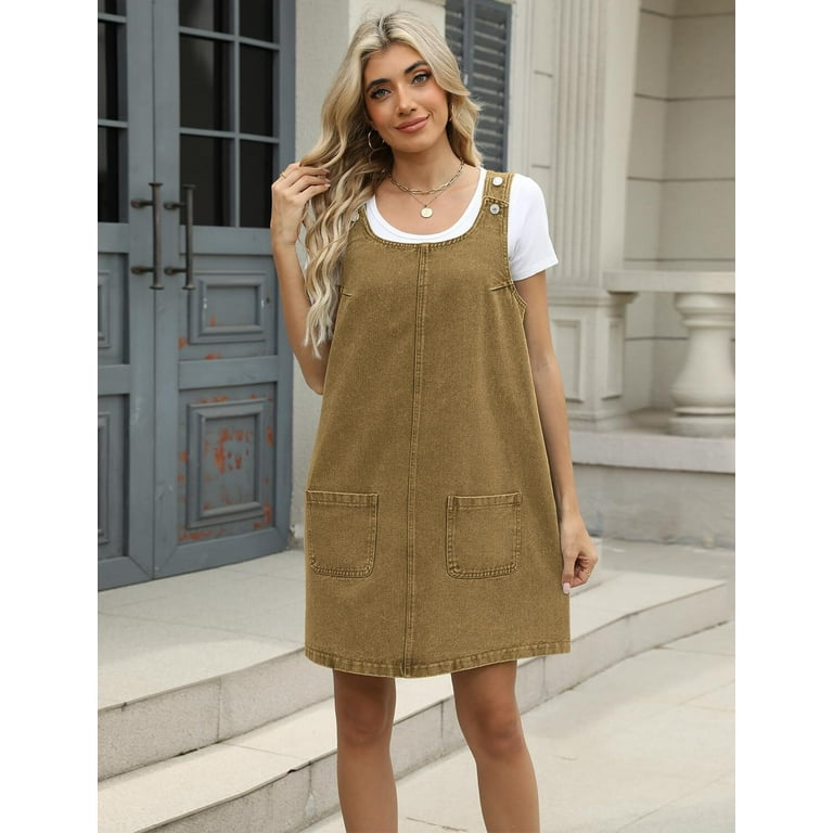 FL Denim Overall Dress for Women Casual Mini Sleeveless Jean Vintage Jumper Skirt Dress with Pockets - Walmart.com FL Denim Overall Dress for Women Casual Mini Sleeveless Jean Vintage Jumper Skirt Dress with Pockets - Walmart.com