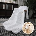 thumbnail image 4 of 127 * 152cm Manta de Punto Grueso, de Punto Grueso para Sofá, Manta Pesada, Cómodo y Transpirable, Chenille Mantas para sofá Cama, 4 of 7