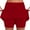 Red, variant on Women's Mid Waist Skort with Pockets | Active Casual Two Piece Shorts Skirt plus Size Casual Pants for Women 4x-5x Leggings Flare Womens plus Size Casual Pants 3x Top and Pants Set Women Two
