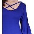 thumbnail image 4 of Women's Abstract Neck Split-Sleeve Dress, 4 of 4