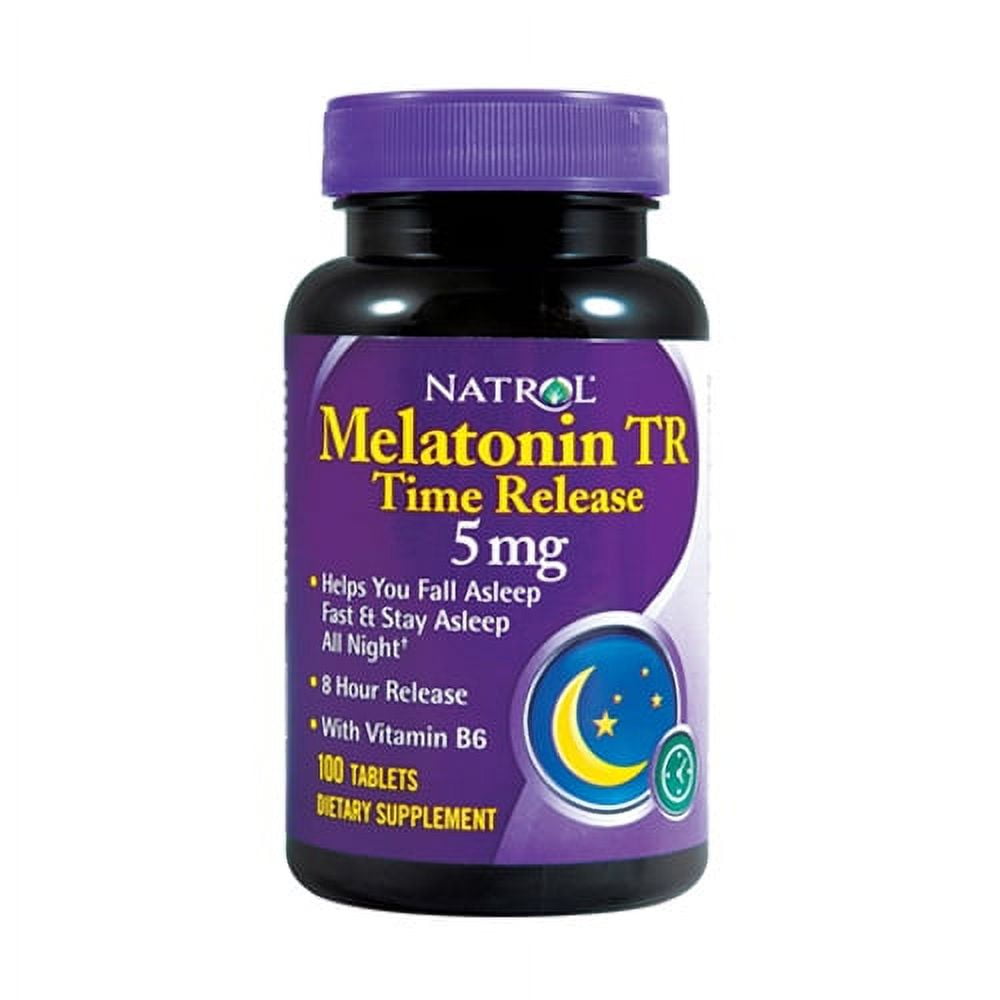 Natrol Melatonin Tr 5Mg Time Release Tablets - 100 Ea, 3 Pack