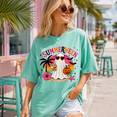 thumbnail image 2 of Summerween Comfort Colors Shirt, Halloween Ghost Beach Graphic Tee, Spooky Summer Vacation Gift for Women, 2 of 6