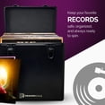 thumbnail image 3 of DRAGONSCALE Étui de Rangement en Métal pour Disques Vinyles 12 Pouces – Contient 50+ Singles, Coffre en Aluminium Durable, Compact et Protecteur, Noir, 3 of 5