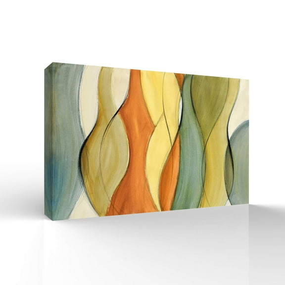 Wall26-Canvas Wall Art-Abstract Colorful Lines-Giclee Painting Wall Art for Bedroom Living Room Home Decoration - 12x18 inches