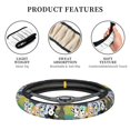 thumbnail image 6 of Lsque Bluey Pattern Elastic Stretch Steering Wheel Cover,Universal 15 inch, Microfiber Breathable Ice Silk, Anti-Slip, Odorless, Easy Carry, 6 of 7